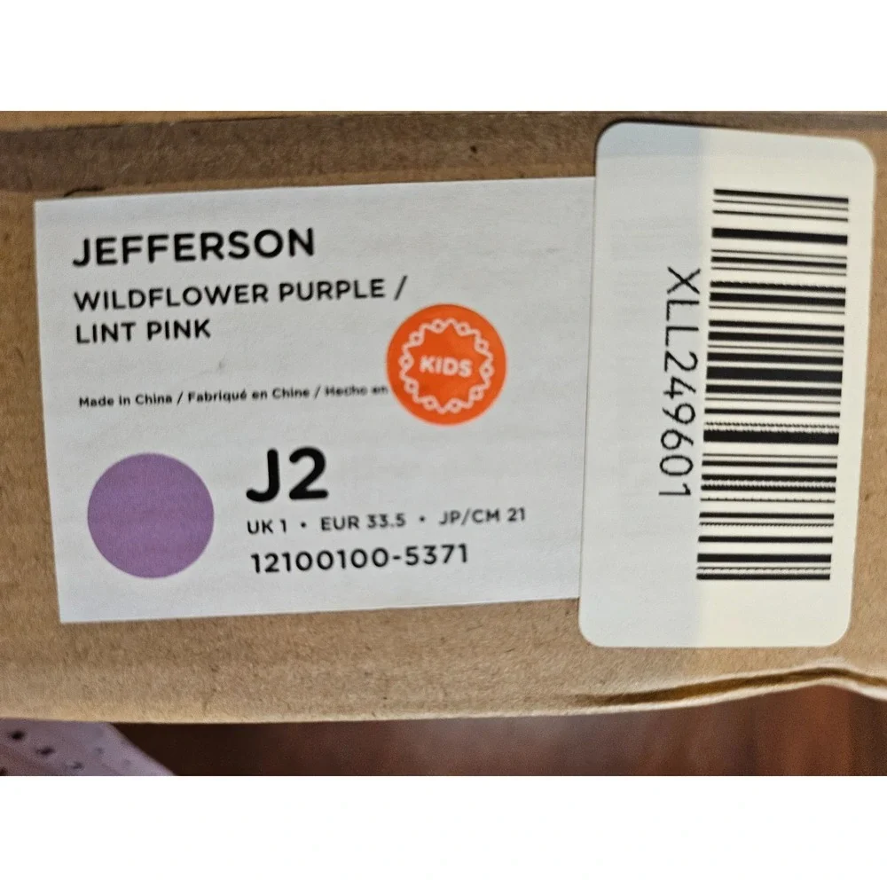 Native Jefferson Wildflower Purple/Lint Pink Slip-On Water Shoes Size J2